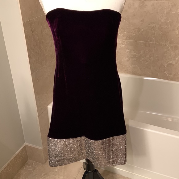 Badgley Mischka Strapless Cocktail Dress - Picture 3 of 14